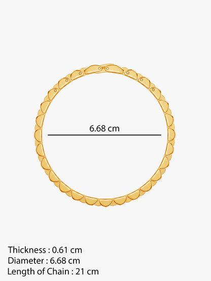 IXIA by GIVA Classic Standard Gold Plated Bracelet For Men