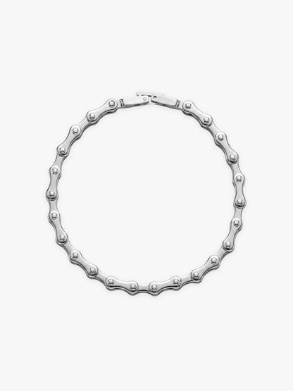 IXIA by GIVA Lock In Rhodium Plated Bracelet For Men