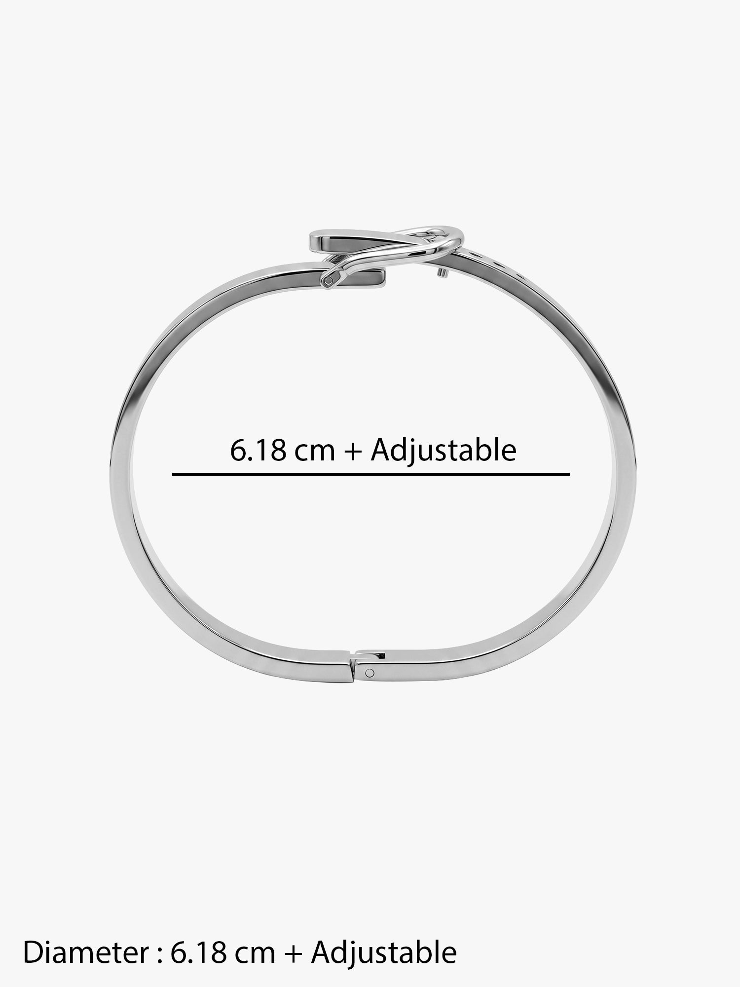OnnMe by GIVA Locked Down Rhodium Plated Cuff For Men