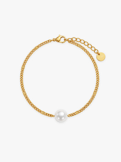 IXIA by GIVA Strong Independent Pearl Gold Plated Bracelet