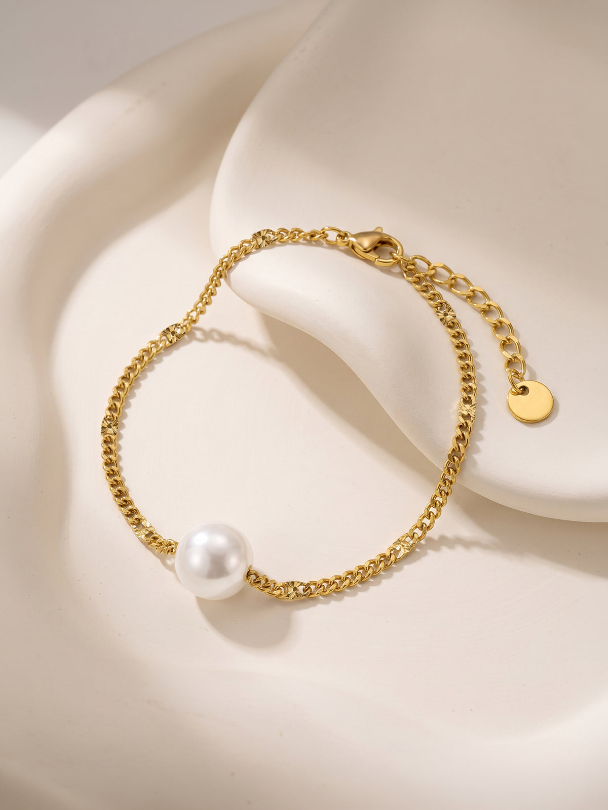 IXIA by GIVA Strong Independent Pearl Gold Plated Bracelet