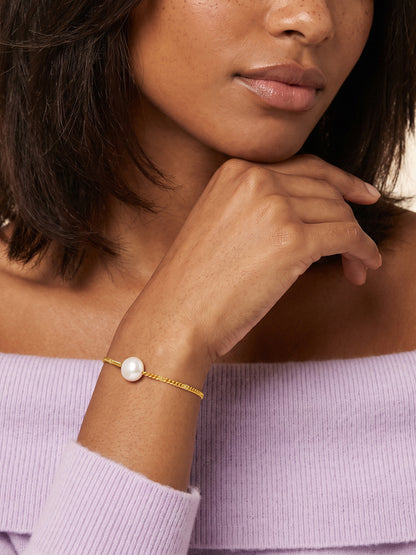 IXIA by GIVA Strong Independent Pearl Gold Plated Bracelet