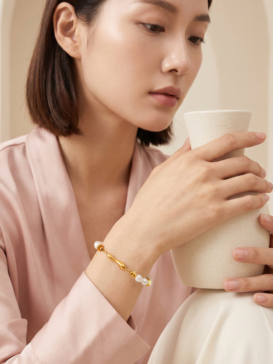 IXIA by GIVA Mah Besty Gold Plated Charm Bracelet