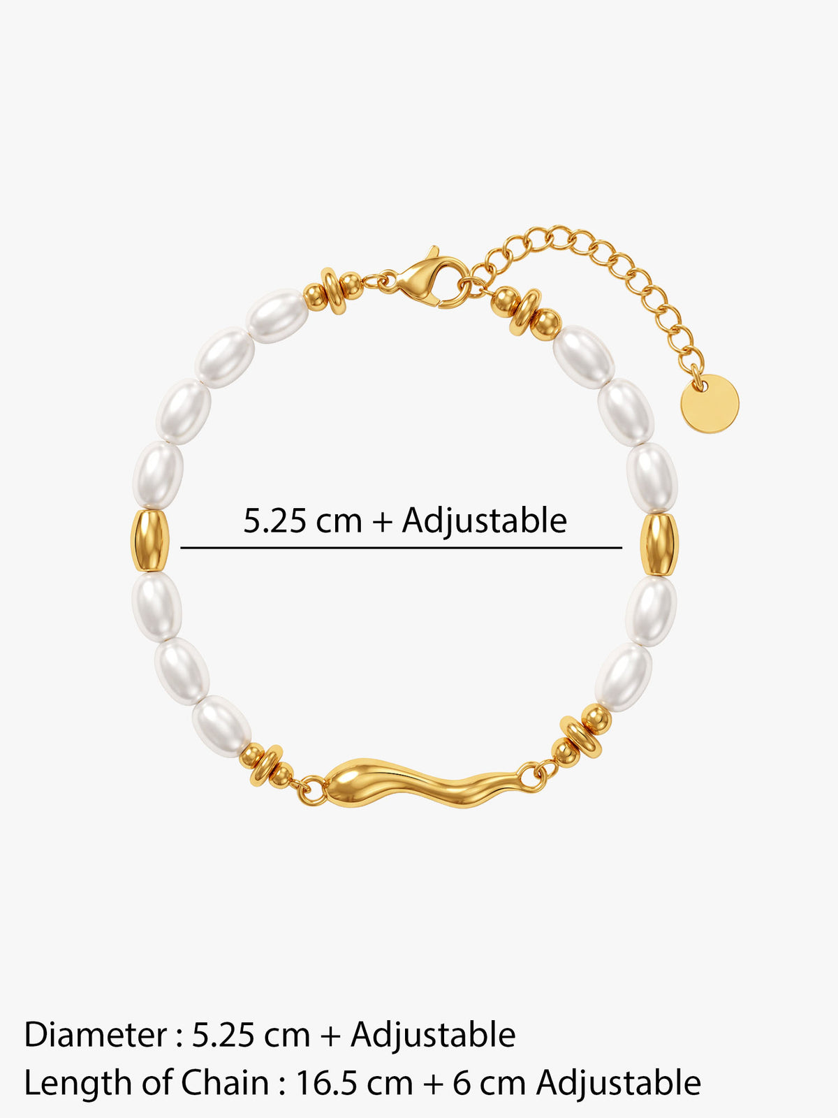 IXIA by GIVA Mah Besty Gold Plated Charm Bracelet