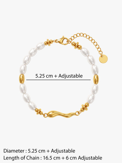 IXIA by GIVA Mah Besty Gold Plated Charm Bracelet