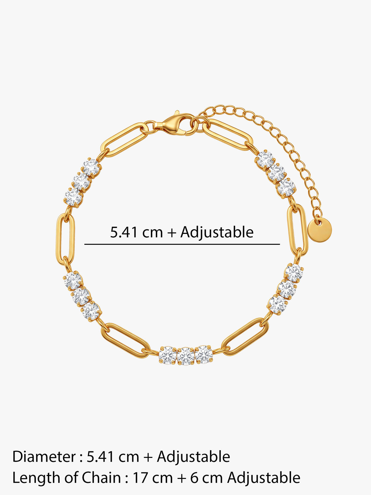 IXIA by GIVA Offline Mode Gold Plated Chain Bracelet