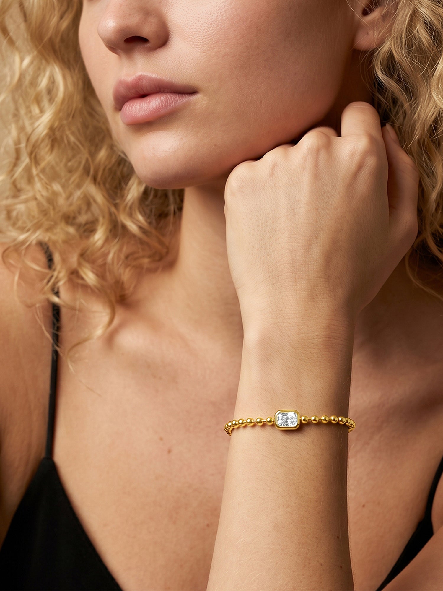 Crystal Hit Gold Plated Bracelet