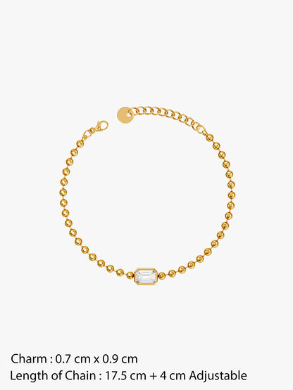Crystal Hit Gold Plated Bracelet