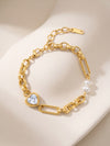 IXIA by GIVA Heart Launch Gold Plated Bracelet