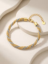 IXIA by GIVA Sunday Spiral Dual Tone Bracelet