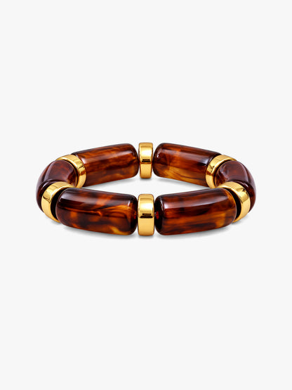 IXIA by GIVA Chunky for Life Gold Plated Bangle Bracelet