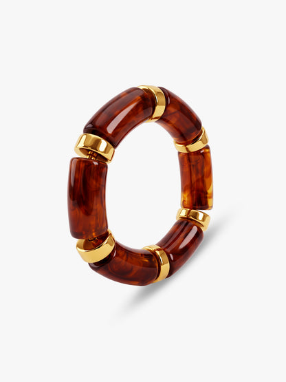 IXIA by GIVA Chunky for Life Gold Plated Bangle Bracelet