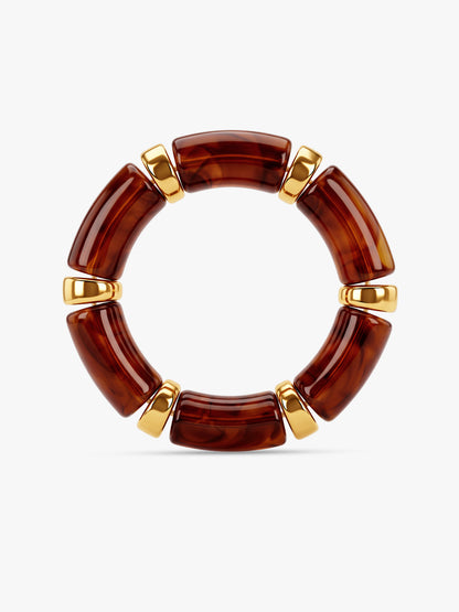 IXIA by GIVA Chunky for Life Gold Plated Bangle Bracelet