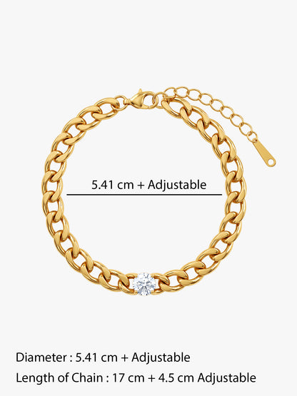 IXIA by GIVA Cafe Date Gold Plated Bracelet