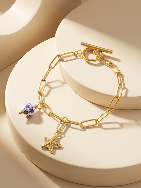 IXIA by GIVA Whimsy Daisy Gold Plated Bracelet