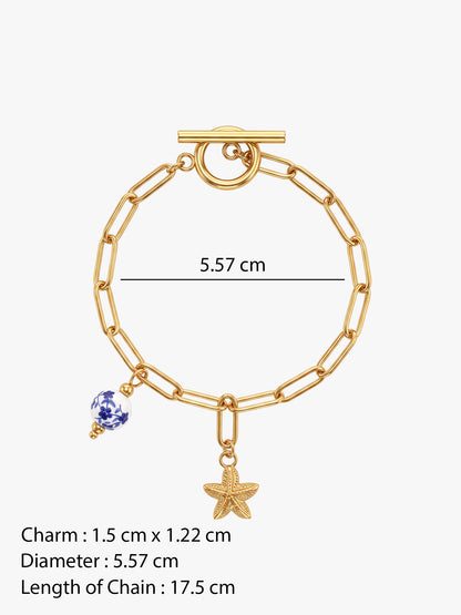 IXIA by GIVA Whimsy Daisy Gold Plated Bracelet