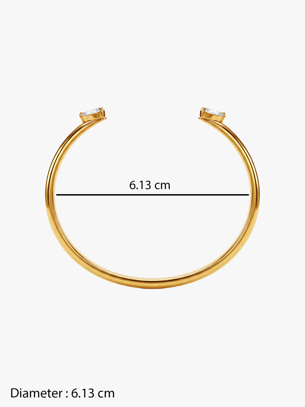 IXIA by GIVA Pixie Dust Gold Plated Cuff Bracelet