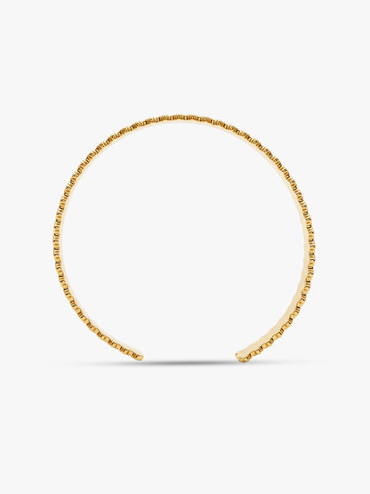 IXIA by GIVA Gilded Aura Gold Plated Cuff Bracelet (Size 2.4)