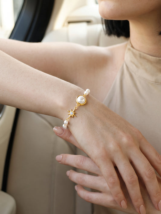 IXIA by GIVA Make a Wish Gold Plated Bracelet