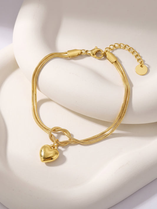 IXIA by GIVA First Love Gold Plated Bracelet