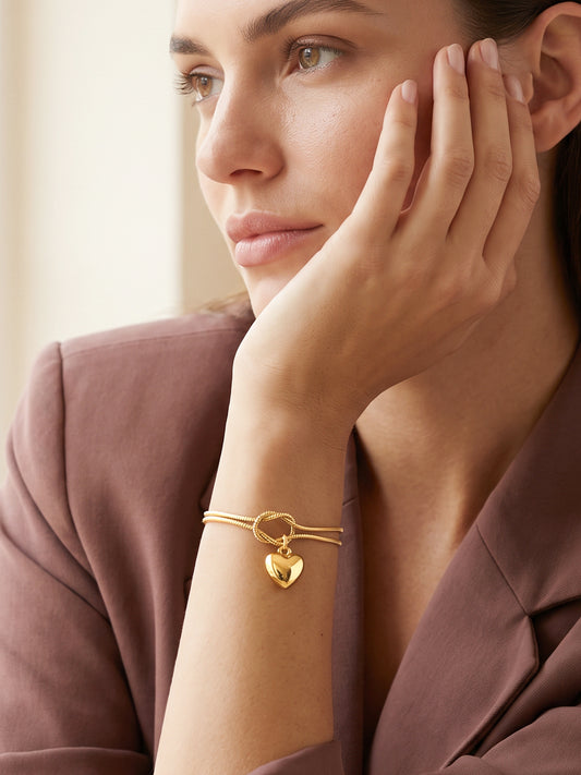 IXIA by GIVA First Love Gold Plated Bracelet