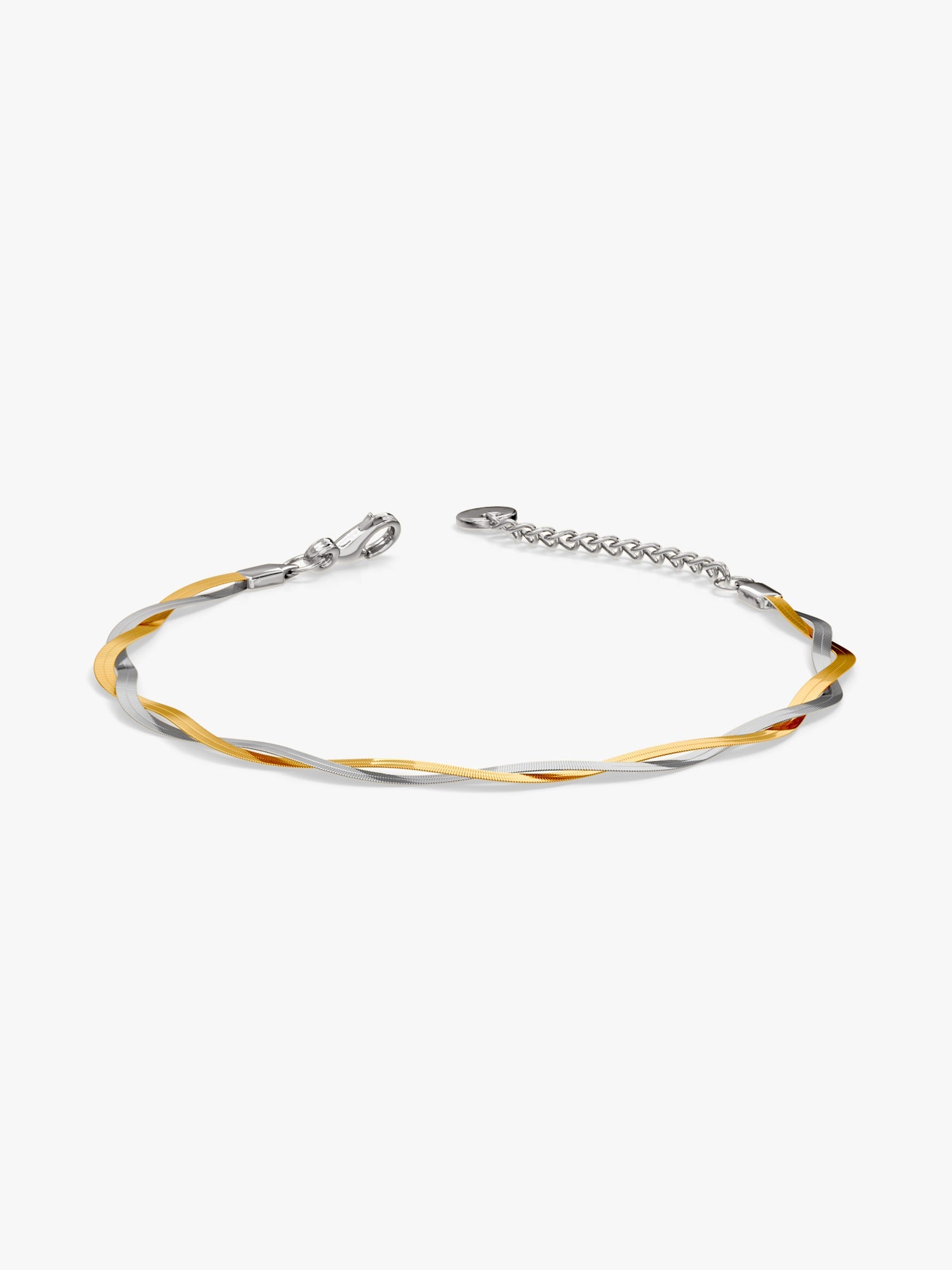 OnnMe by GIVA Duo Twist Dual Tone Bracelet