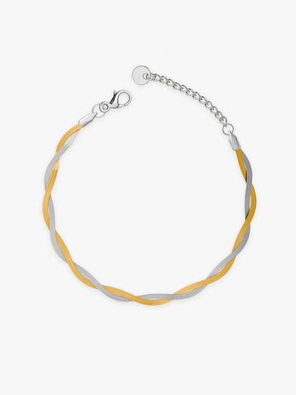 Duo Twist Stainless Steel Bracelet