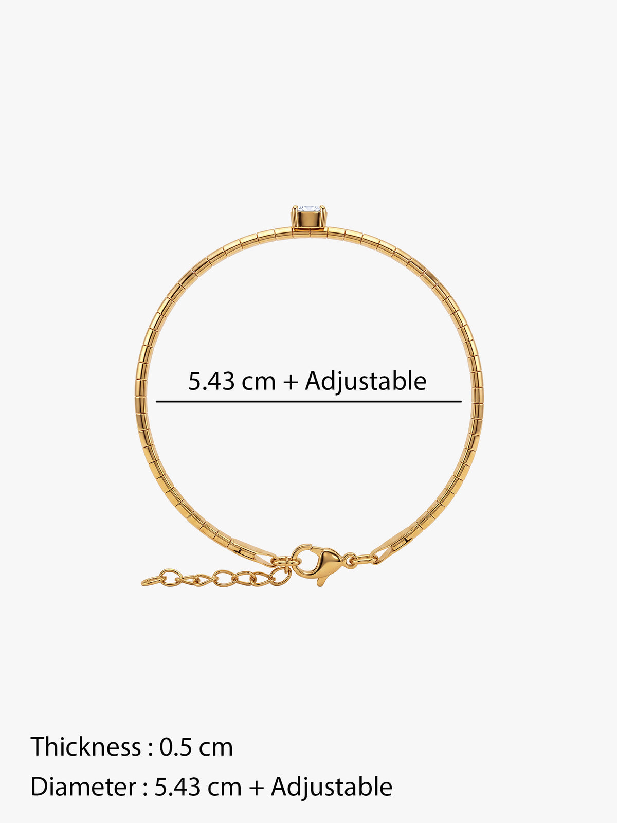 IXIA by GIVA On The Side Gold Plated Bracelet