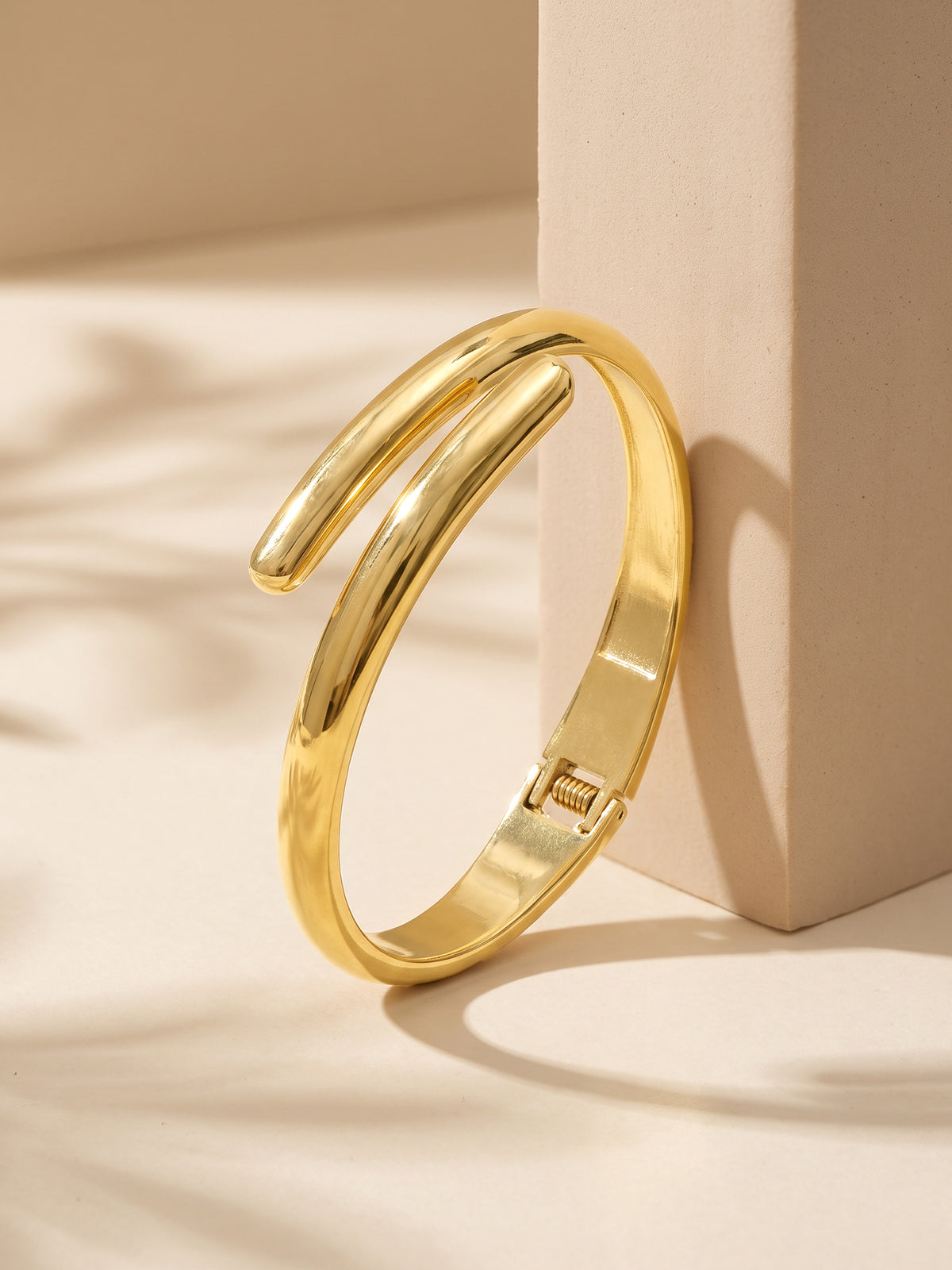 IXIA by GIVA Honey Wrap Gold Plated Cuff Bracelet