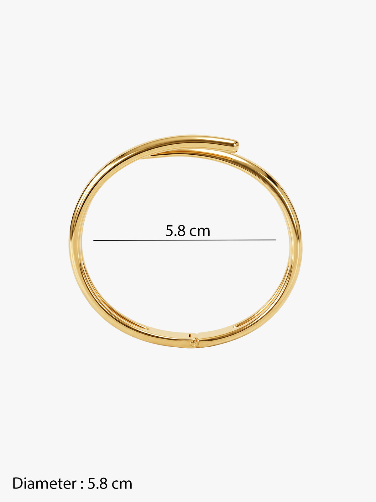 IXIA by GIVA Honey Wrap Gold Plated Cuff Bracelet