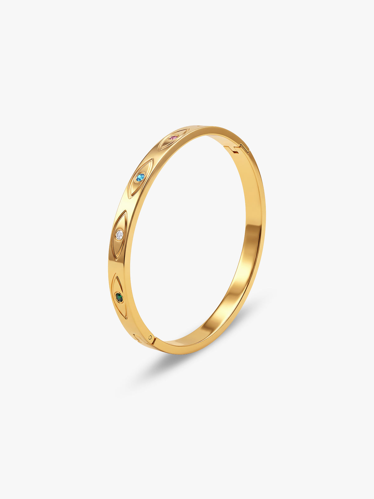 IXIA by GIVA Good Juju Gold Plated Bangle Bracelet
