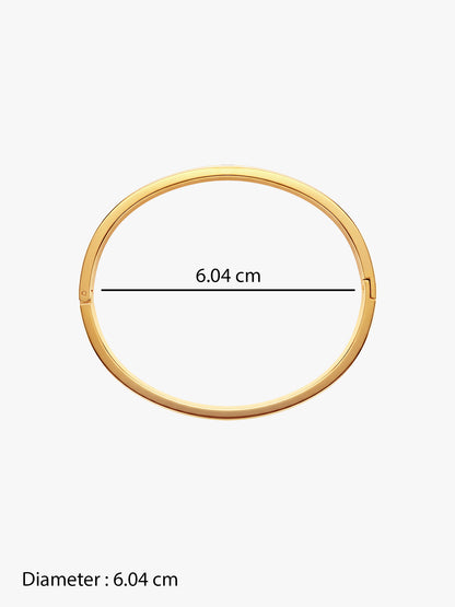 IXIA by GIVA Good Juju Gold Plated Bangle Bracelet