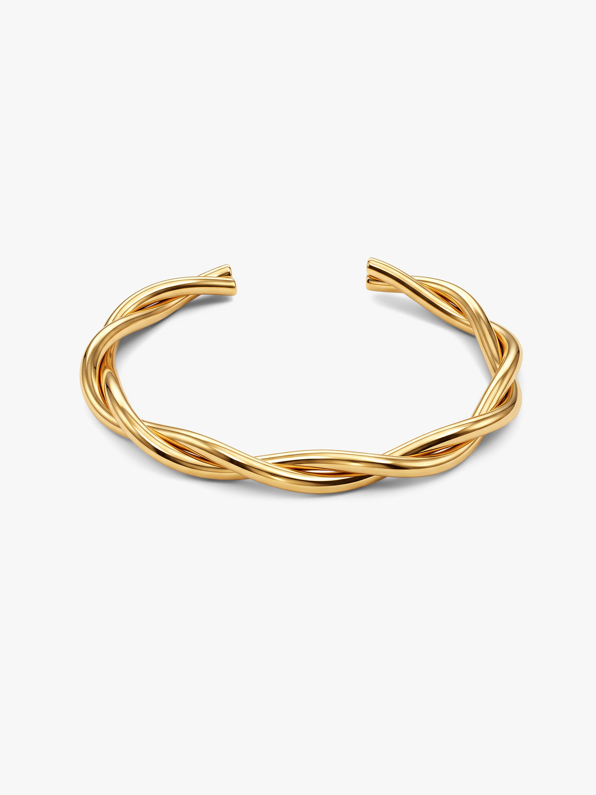 IXIA by GIVA Rope Pattern Gold Plated Cuff Bracelet