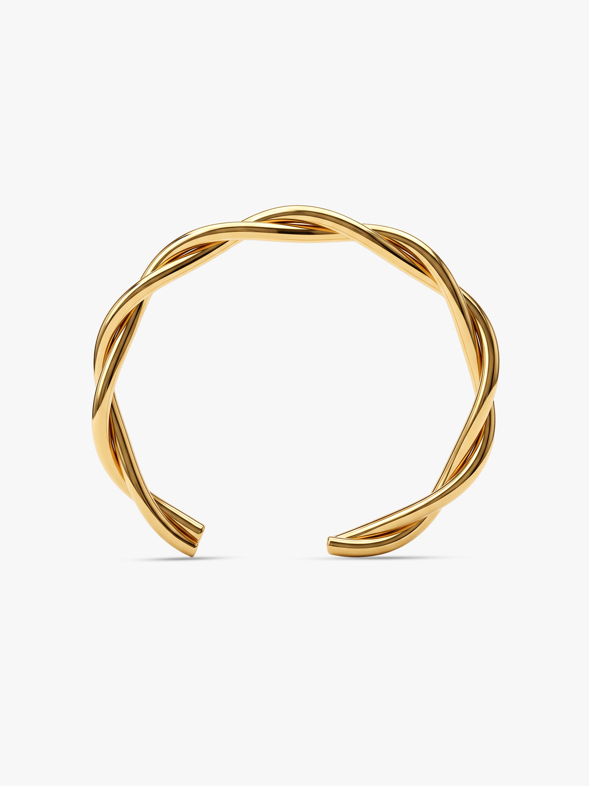 IXIA by GIVA Rope Pattern Gold Plated Cuff Bracelet