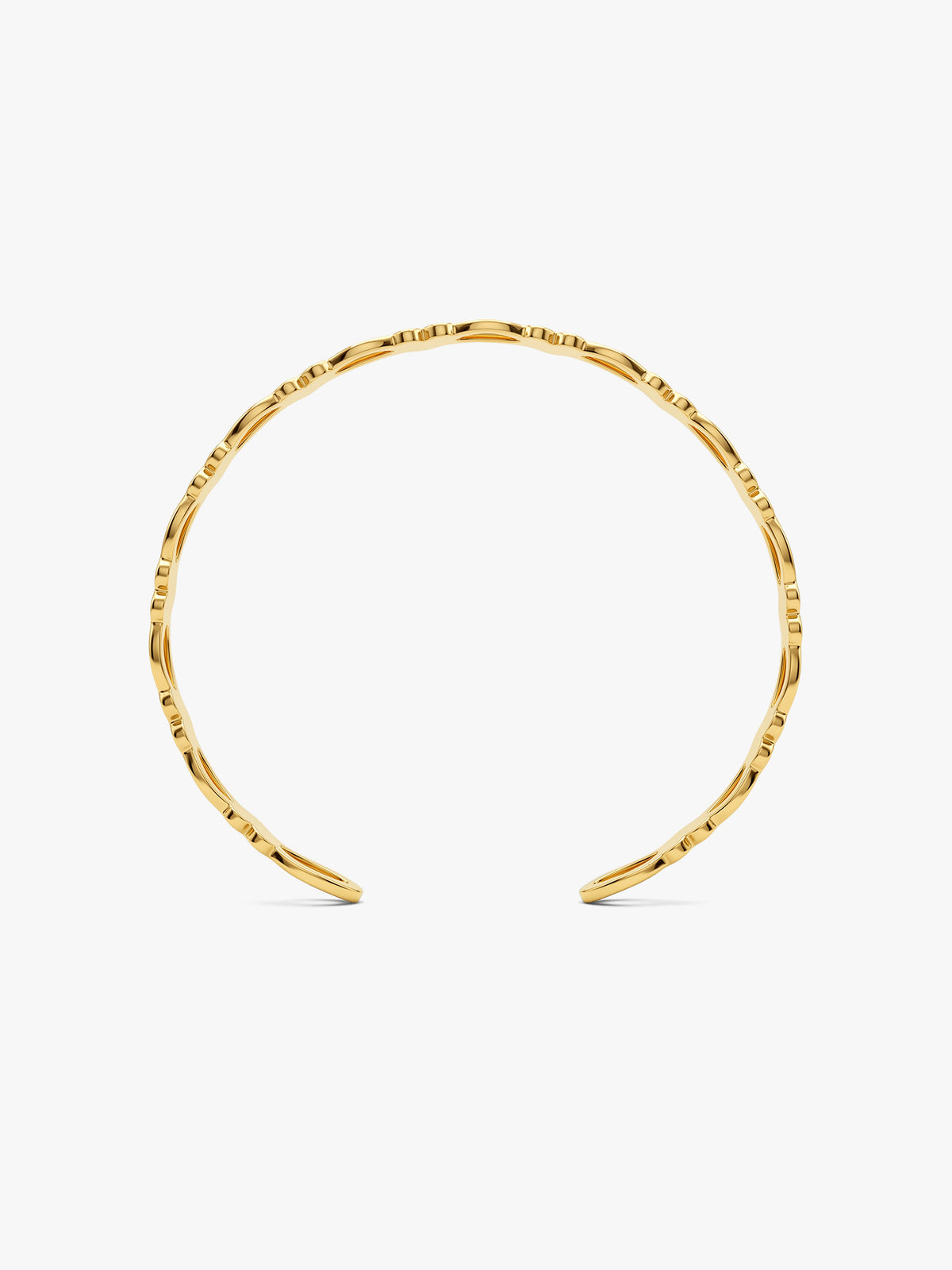 IXIA by GIVA Heart Pattern Gold Plated Cuff Bracelet