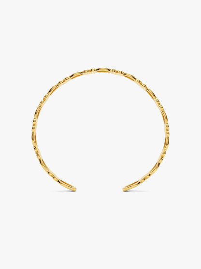 IXIA by GIVA Heart Pattern Gold Plated Cuff Bracelet