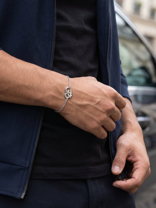 OnnMe by GIVA Om Rhodium Plated Rakhi Bracelet
