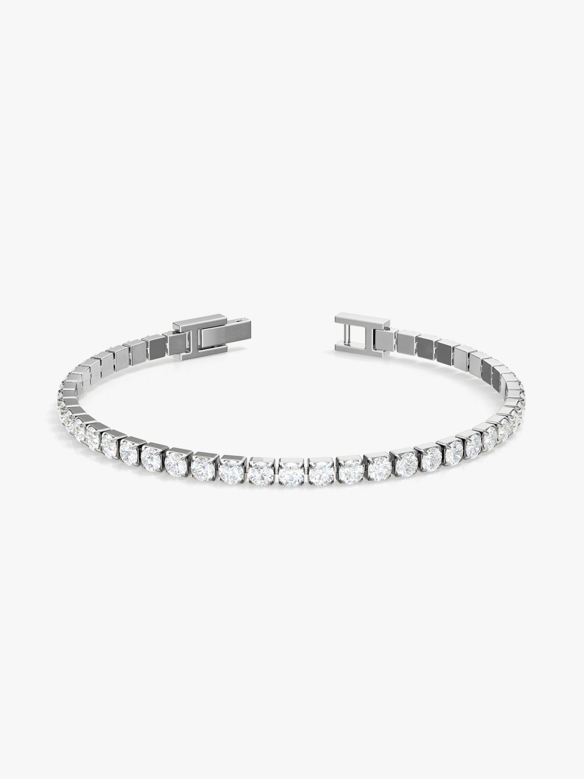 IXIA by GIVA Ice Line Tennis Rhodium Plated Bracelet