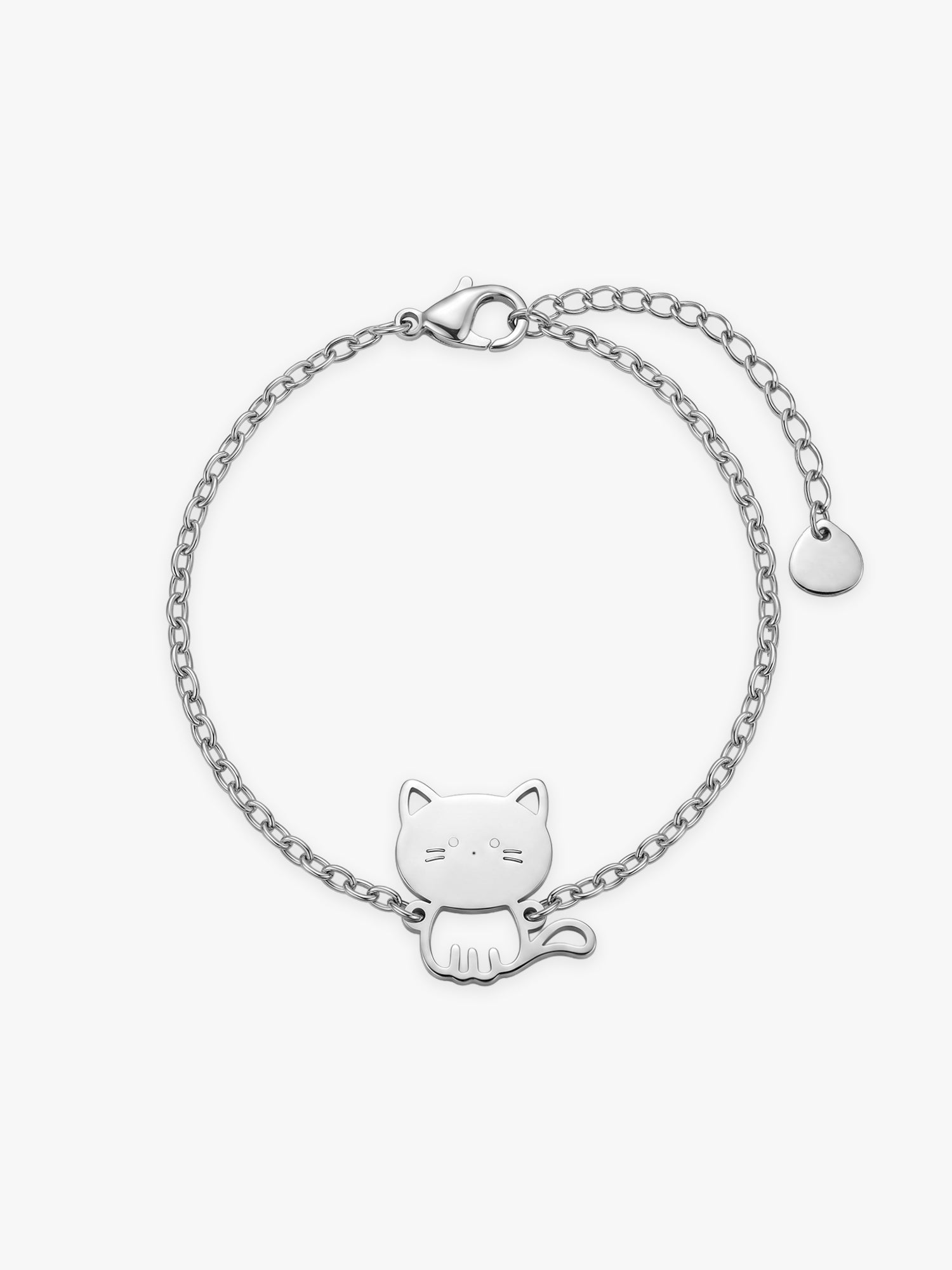 OnnMe by GIVA Kitten Rhodium Plated Rakhi Bracelet