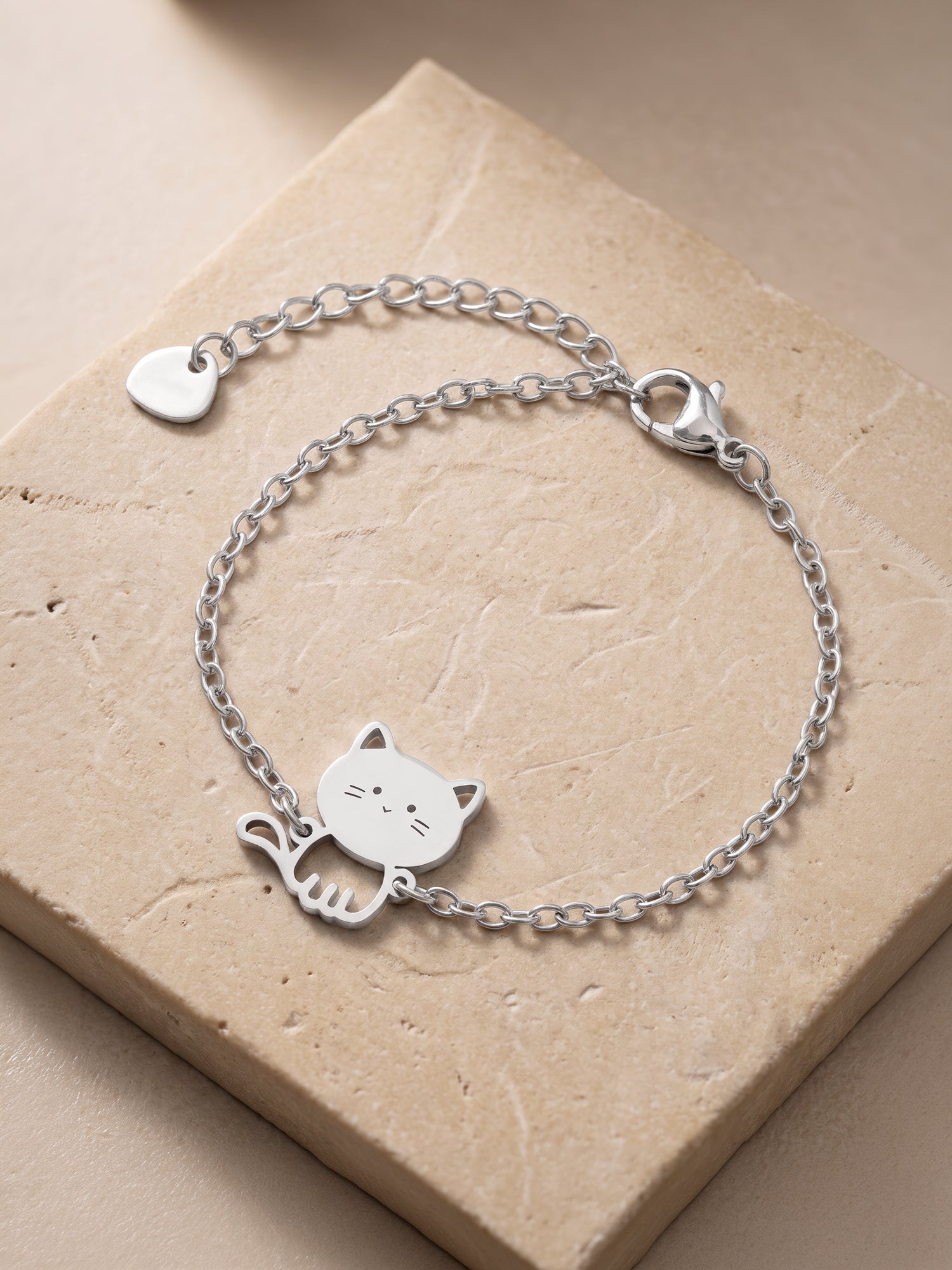 OnnMe by GIVA Kitten Rhodium Plated Rakhi Bracelet