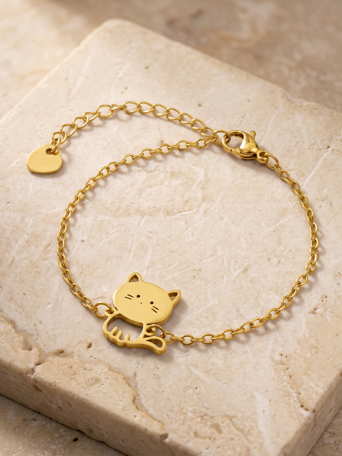 IXIA by GIVA Kitten Gold Plated Rakhi Bracelet