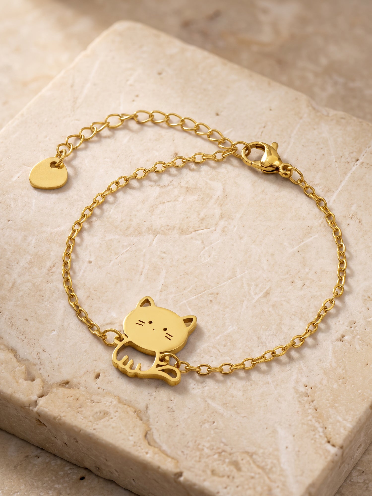 OnnMe by GIVA Kitten Gold Plated Rakhi Bracelet