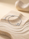 IXIA by GIVA Star Rhodium Plated Rakhi Bracelet