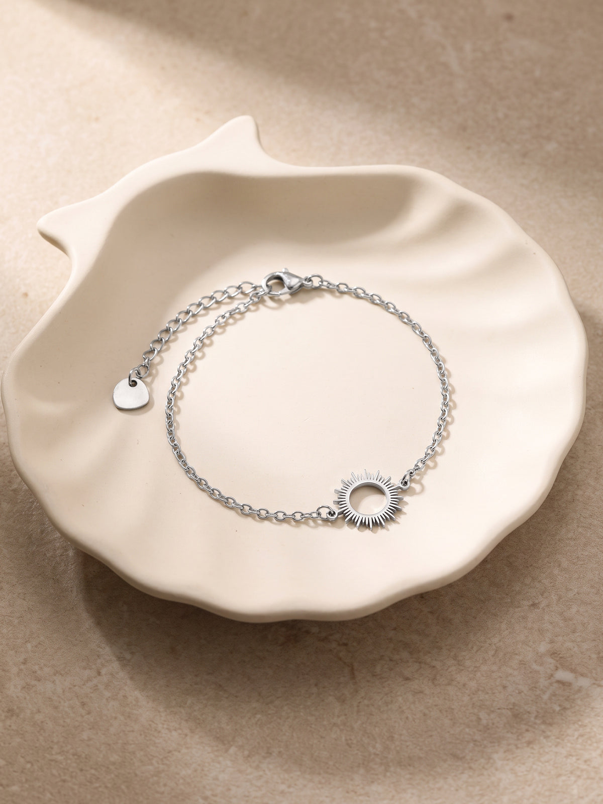 IXIA by GIVA The Sun Rhodium Plated Rakhi Bracelet
