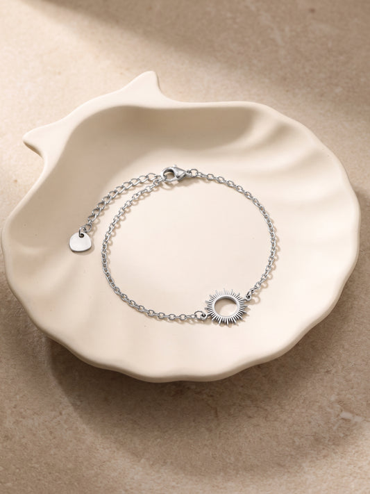 OnnMe by GIVA The Sun Rhodium Plated Rakhi Bracelet