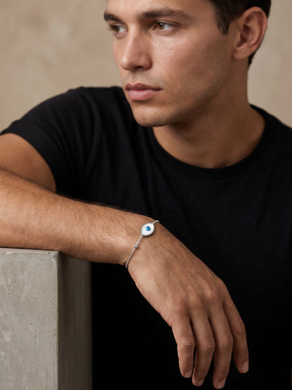OnnMe by GIVA Evil Eye Rhodium Plated Rakhi Bracelet
