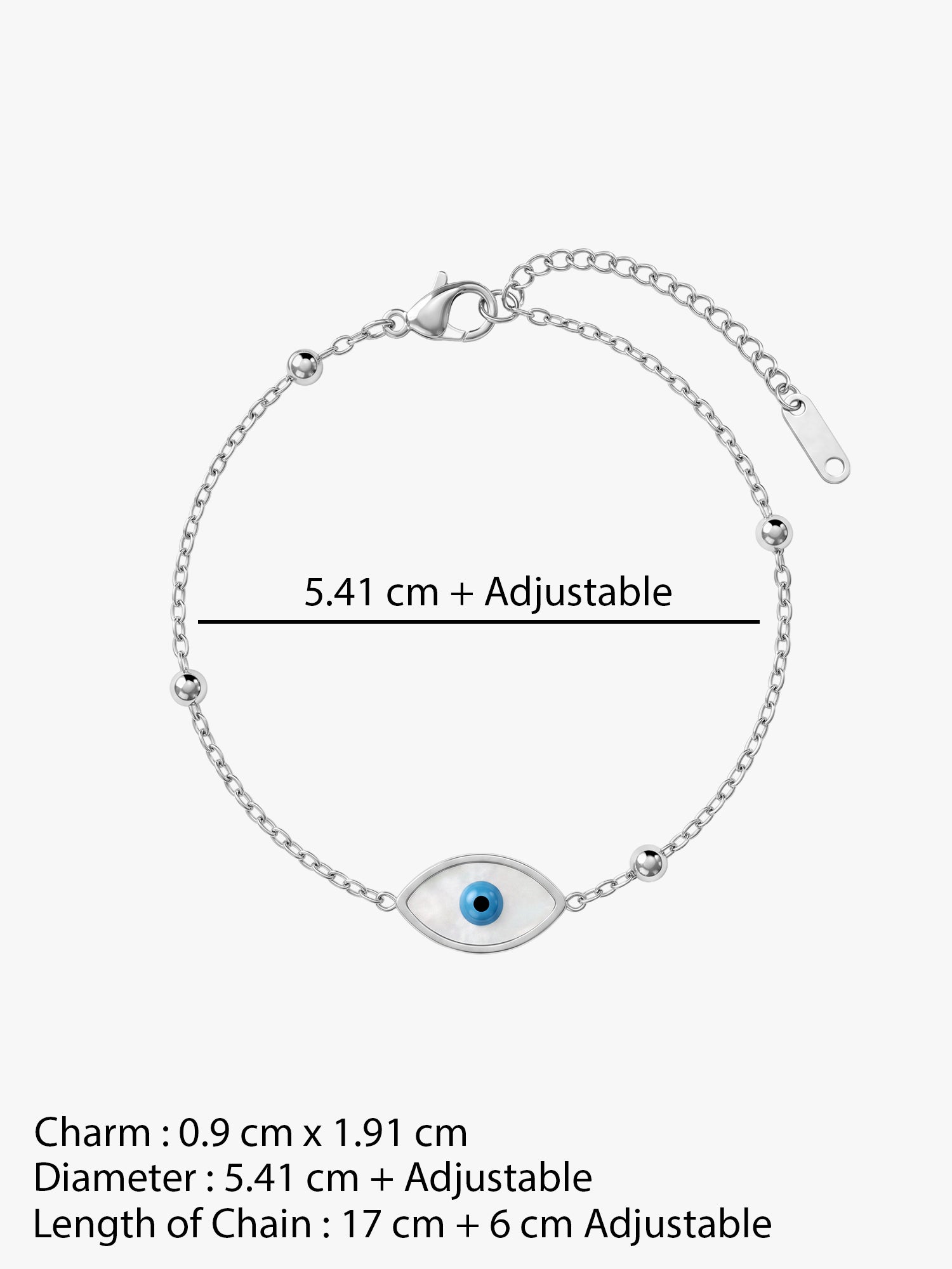 OnnMe by GIVA Evil Eye Rhodium Plated Rakhi Bracelet