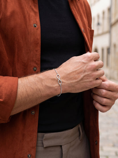 OnnMe by GIVA Infinity Spark Rhodium Plated Rakhi Bracelet