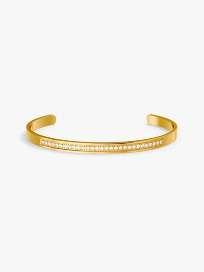 OnnMe by GIVA Stone Cold Gold Plated Cuff Bracelet