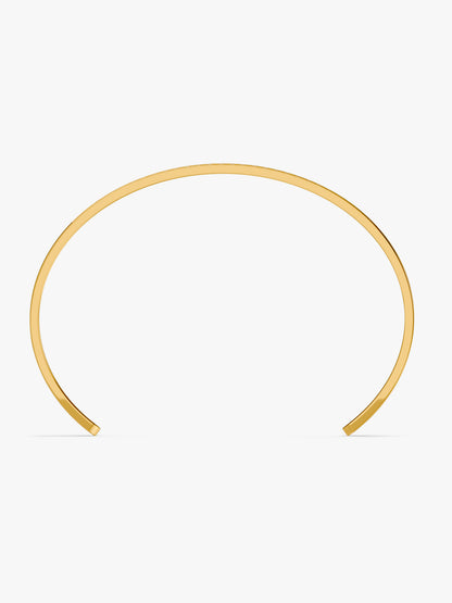 Stone Cold Gold Plated Cuff Bracelet